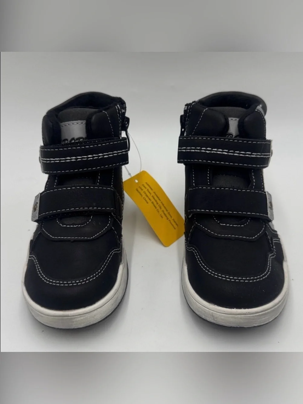 NWT Bobbie Bear Boys' High-Top Sneakers Black/ Gray Size EU 27 Kids